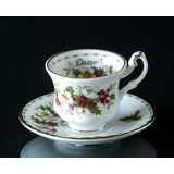Royal Albert MINIATURE Monthly Cup with Flowers December Christmas Rose
