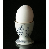 1978 Ravn Easter Egg cup blue/white, hare with hare in Easter egg