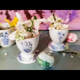 1979 Ravn Easter Egg cup blue/white, 2 hares