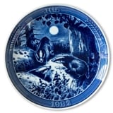 1982 Ravn Christmas plate in the series "Swedish Christmas", Badger