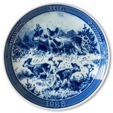 1985 Ravn Christmas plate in the series "Swedish Christmas", Deer