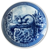 1986 Ravn Christmas plate in the series "Swedish Christmas", Marten