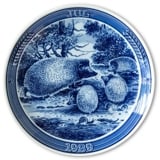 1989 Ravn Christmas plate in the series "Swedish Christmas", hedgehog