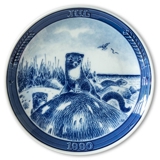 1990 Ravn Christmas plate in the series "Swedish Christmas", Stoat