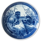 1992 Ravn Christmas plate in the series "Swedish Christmas", Mink