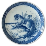 1993 Ravn Christmas plate in the series "Swedish Christmas", Otter