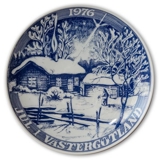 1976 Ravn Christmas in Västergötland plate