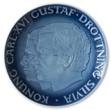 Ravn commemorative plate, King Carl XVI Gustaf and Queen Silvia