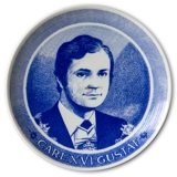 Ravn commemorative plate King Carl XVI Gustaf of Sweden