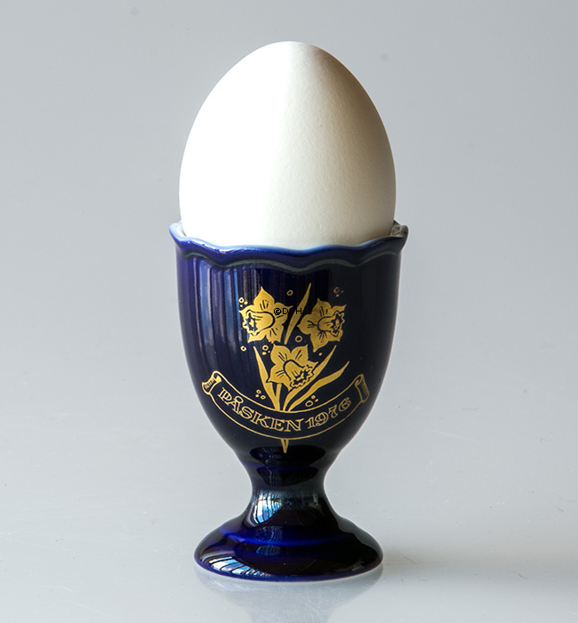 Ravn koboltblå påskeæggebæger 1976