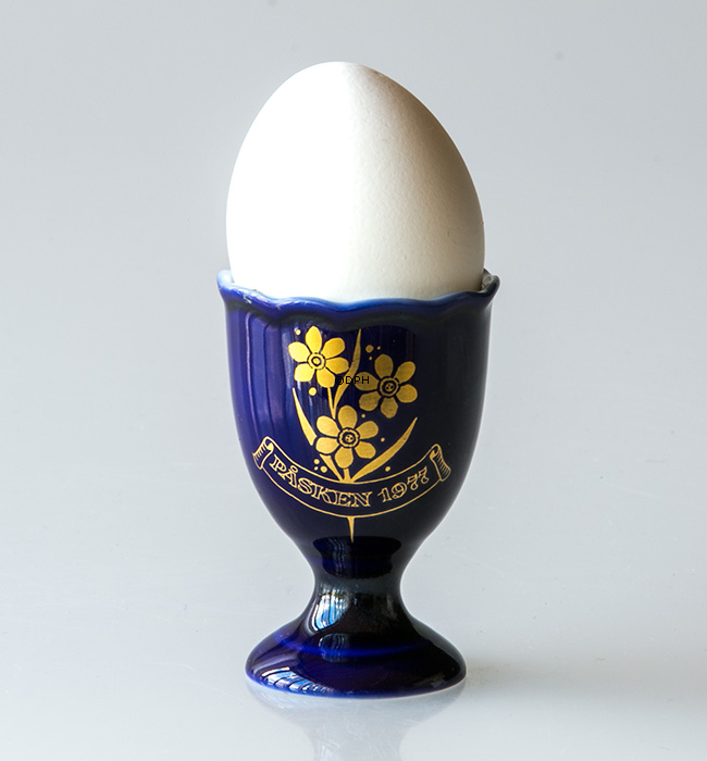 Ravn koboltblå påskeæggebæger 1977