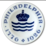 Royal Copenhagen Mindeplatte Philadelphia 1776-1926