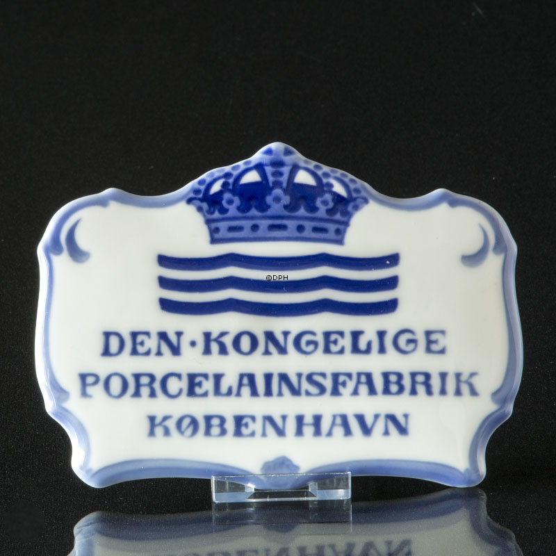 Royal Copenhagen Handlerskilt - Den Kongelige Porcelainsfabrik København