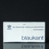 Royal Copenhagen Handlerskilt "Blaukant"