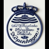 Royal Copenhagen Handlerskilt - Die königliche Porzellan Fabrik Kopenhagen (ca. 1906)
