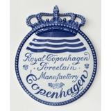 Royal Copenhagen Händlerschild - Royal Copenhagen Porcelain Manufactory Copenhagen  (ca. 1906)