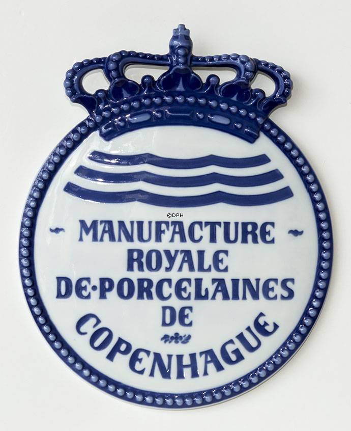 Royal Copenhagen Handlerskilt - Manufacture Royale De Porcelaines de Copenhague (ca. 1906)