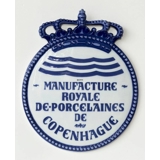 Royal Copenhagen Handlerskilt - Manufacture Royale De Porcelaines de Copenhague (ca. 1906)