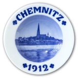 Royal Copenhagen Memorial Plate Chemnitz 1912