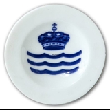 Royal Copenhagen Memorial Plate with Crown and three Waves