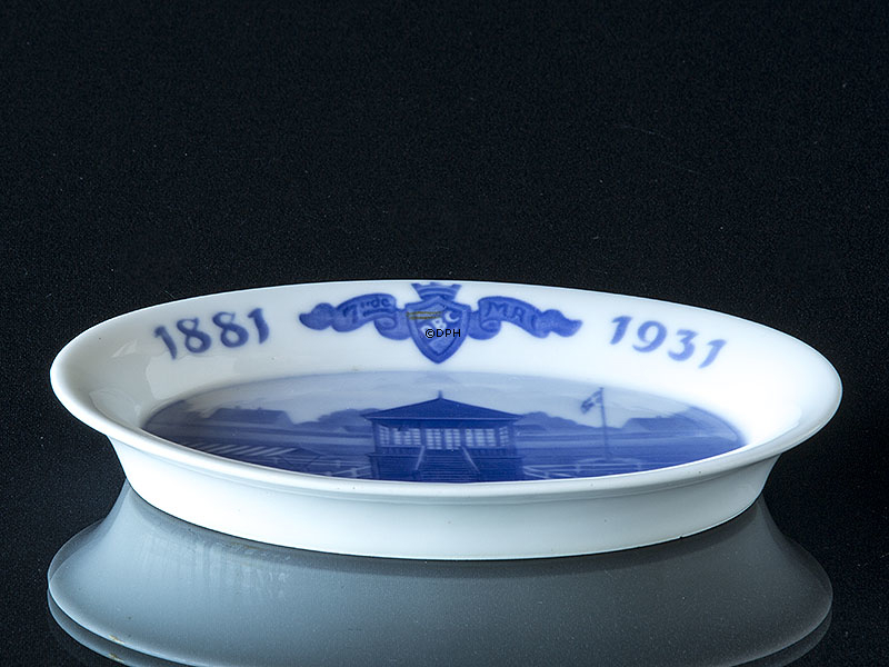 Royal Copenhagen Mindeplatte Dansk Banecykling 50 årsjubilæum