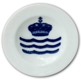 Royal Copenhagen Memorial Plate with Crown and three Waves
