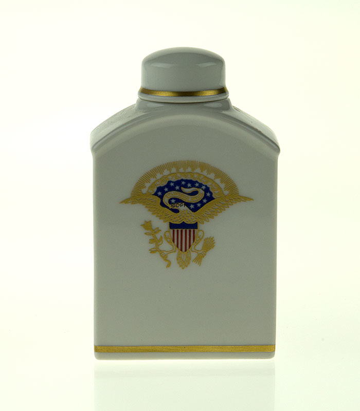 Krukke med låg. USA Uafhængighed 1776-1976, Royal Copenhagen