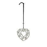 Karen Blixen Christmas, Heart garland, silver-plated