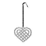 Karen Blixen Christmas, Plaited Heart, large, silver-plated