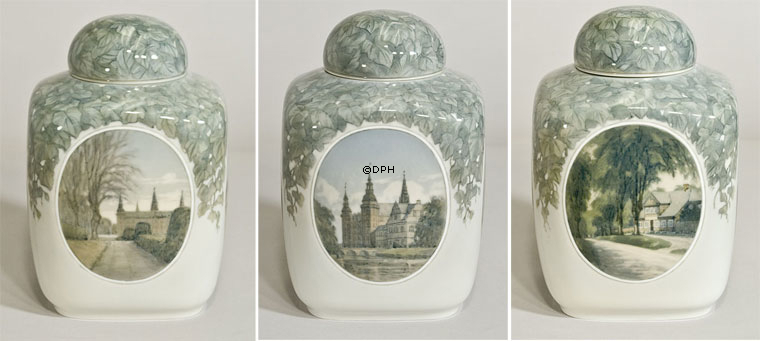 Krukke m/låg - signeret Th. Kjölner PRIVAT, Royal Copenhagen - UNICA