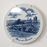 Royal Copenhagen Butter-board, motif "The Bridge at Immervad"