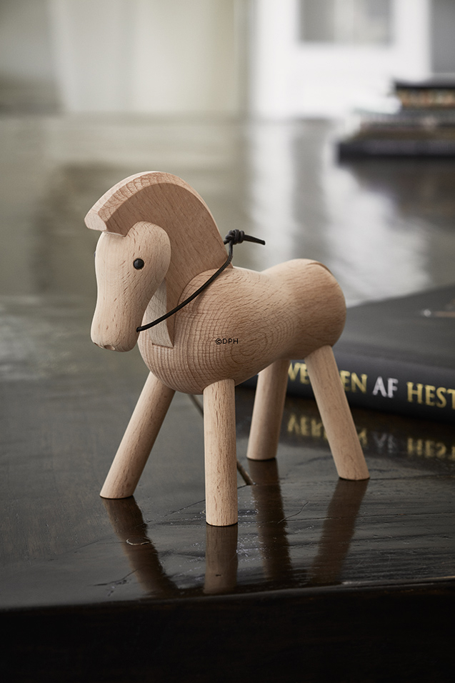 Kay Bojesen Hest, lys, bøgetræ (udstillingsmodel med original kasse)