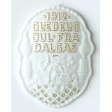 1912 Royal Copenhagen Mindeplatte Glædelig jul fra Dalgas