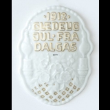 1912 Royal Copenhagen Gedenkteller Frohe Weihnachten von Dalgas