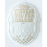 1912 Royal Copenhagen Mindeplatte Glædelig jul fra Dalgas