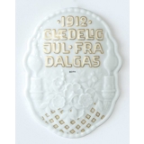 1912 Royal Copenhagen Gedenkteller Frohe Weihnachten von Dalgas