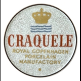 Royal Copenhagen Craquele Fabriksskilt
