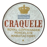 Royal Copenhagen Craquele Factory Sign