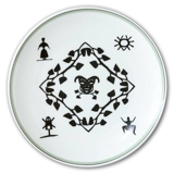 Royal Copenhagen Memorial Plate with Hans Christian Andersen Paper Cuttings