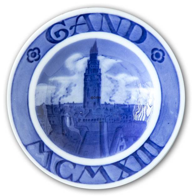 Royal Copenhagen Mindeplatte Verdensudstilling Gand 1913 nr. 131