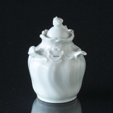 Hvid krukke med låg 9cm, Royal Copenhagen (1870-1893)