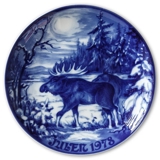 1978 Royal Heidelberg Christmas plate, Elk