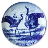 1991 Royal Heidelberg Christmas plate, Crane