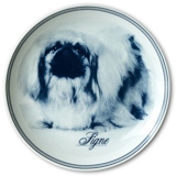 Riges dog plate Signe