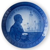 1777-1977 Jubiläumsteller Royal Copenhagen, das 200. Jubiläum der Geburt von Hans Christian Ørsted, der den Elektromagnetismus entdeckte.