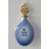 1993 Royal Copenhagen Ornament, Christmas Drop