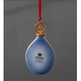 1997 Royal Copenhagen Ornament, Weihnachtstropfen