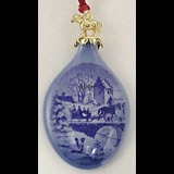 1999 Royal Copenhagen Ornament, Christmas Drop