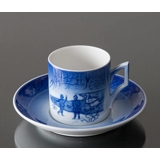 1987 Royal Copenhagen Weihnachtstasse, Wintervögel