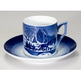 1999 Royal Copenhagen Weihnachtstasse, Die Schlittenfahrt